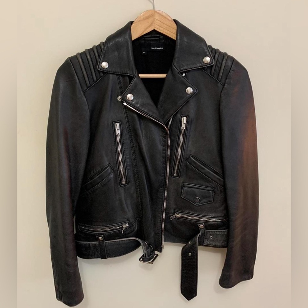 The Kooples Leather Jacket XS